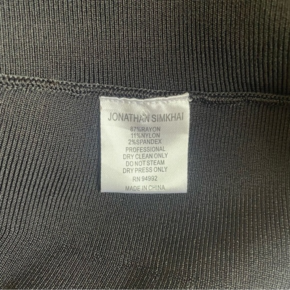 Jonathan Simkhai Knit Fluted Bodycon Midi Dress - Picture 6 of 11